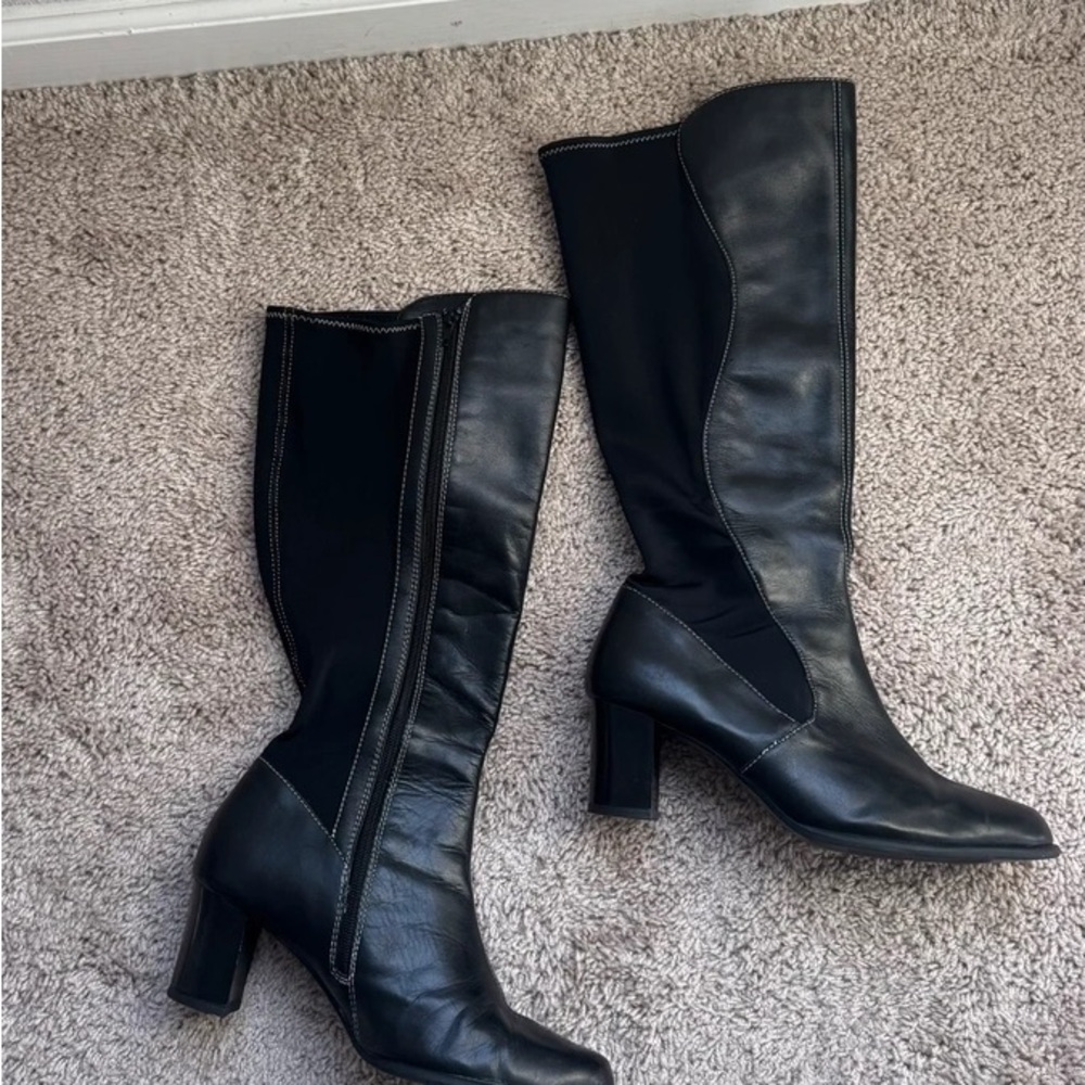 Cloudwalkers Black Heeled Boots